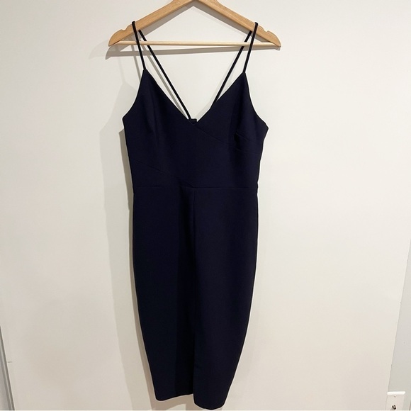 NWT Likely Brooklyn Fitted Midi Dress in Navy - Picture 6 of 14